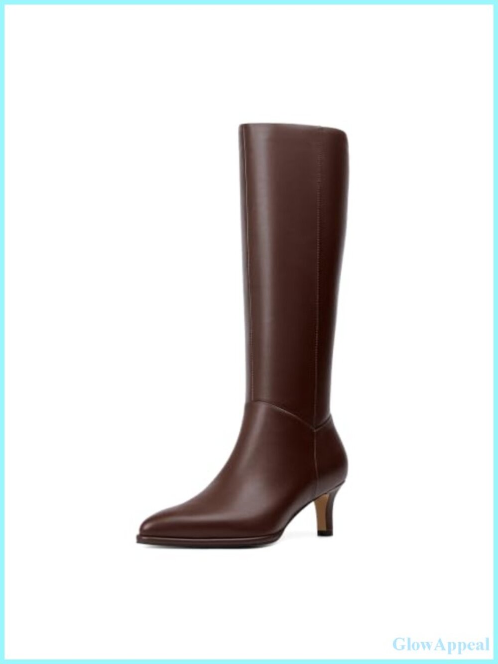Knee High Boots Kitten Heel Pointed Toe